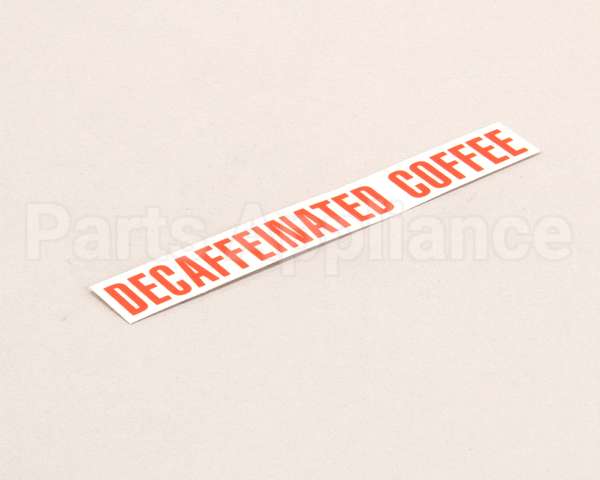 00879.0000 Bunn Decal, Decaffeinated Coffee