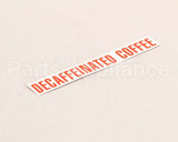 00879.0000 Bunn Decal, Decaffeinated Coffee