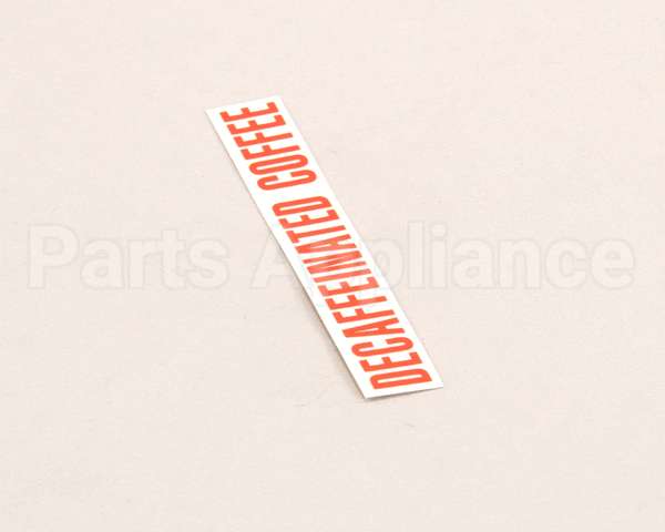 00879.0000 Bunn Decal, Decaffeinated Coffee