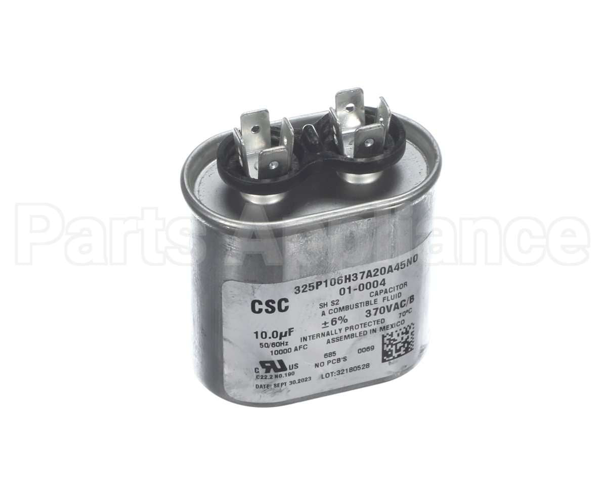 01-0004 Nortek Run Cap,Oval,370V,10Uf