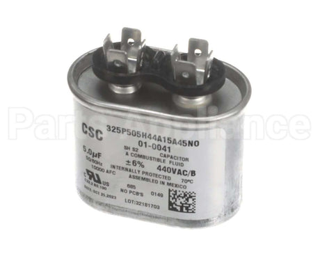 01-0041 Nortek Run Cap,Oval,440V,5Uf