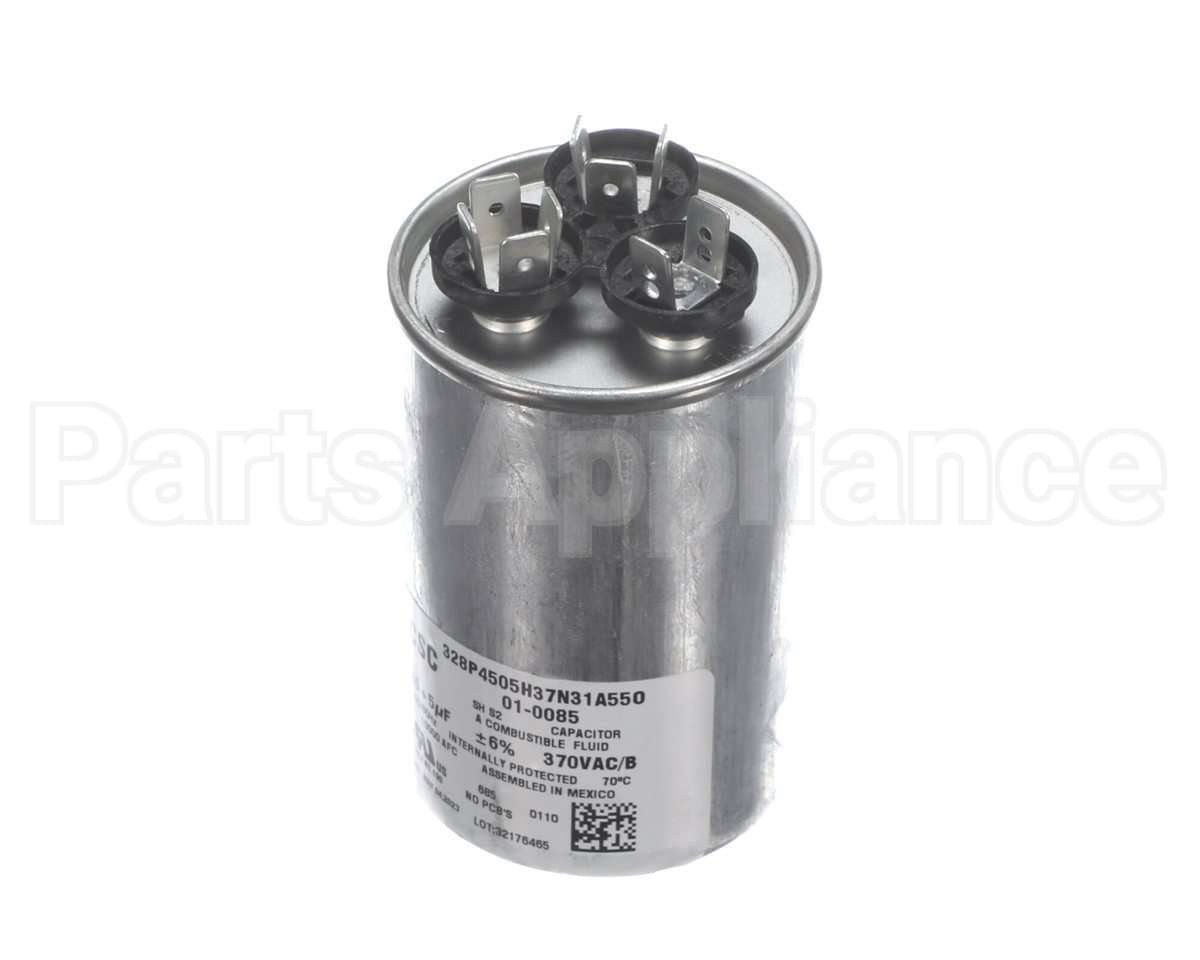 01-0085 Nortek Run Cap,Dual Round,370V,5+45Uf