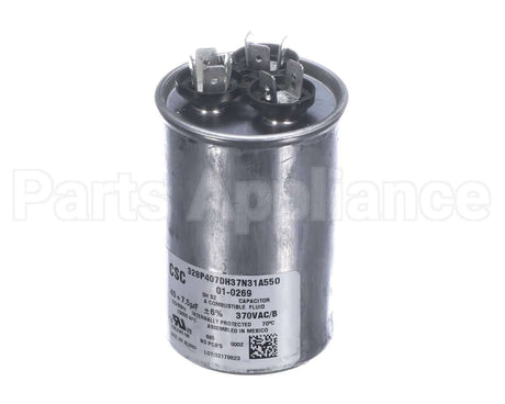 01-0269 Nortek Run Cap,Round,370V,7.5+40Uf