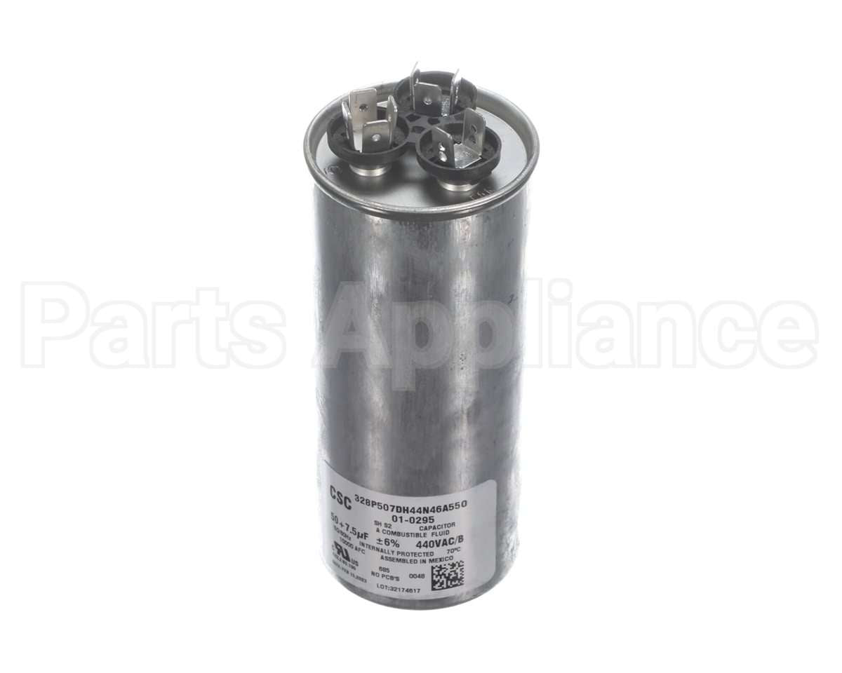 01-0295 Nortek Run Cap,Dual Round,440V,7.5+50Uf