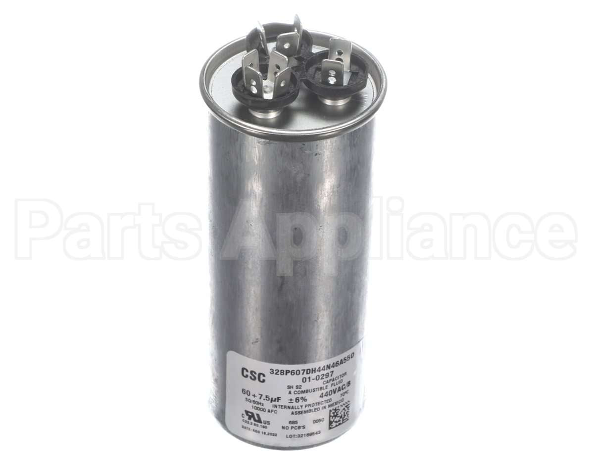 01-0297 Nortek Run Cap,Dual Round,440V,7.5+60Uf