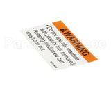01-403175-00538 Berkel Label, Tray Warning