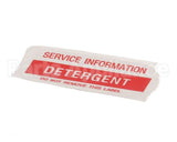 01000485 Glastender Decal, .75X1.877, Detergent