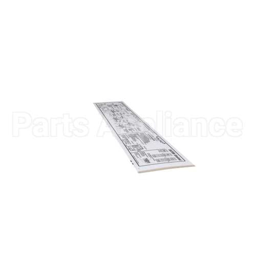 01000487 Glastender Decal, Cleaning Instruction, C