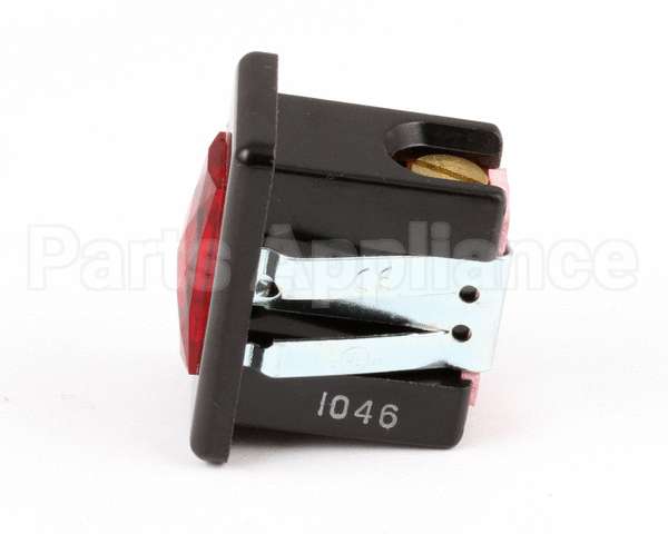 01088.0000 Bunn Lamp, Red Lens-Blk Bezel 120V