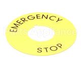 0121038 Meiko Adhesive Plate Schrifteinlage