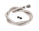 013E-48H T&S Brass Flexible Stainless Steel Hose, 48 Length