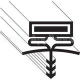 017402 Compatible Bally Gasket, Ref 31-1/2" X 77- 1/2" 3-Sided