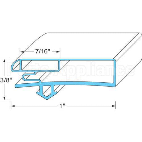 02-14160-2013 Compatible Anthony Gasket, Ref23-3/16"X 73-1 /16"