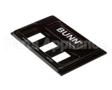 02610.0012 Bunn Front End Cap Assembly, Blk Pour-O