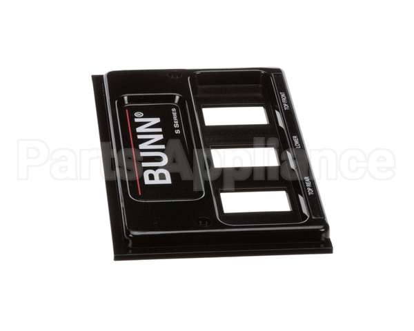 02610.0012 Bunn Front End Cap Assembly, Blk Pour-O