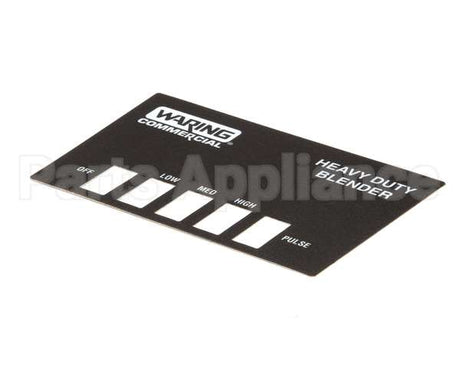 026724 Waring Name Plate