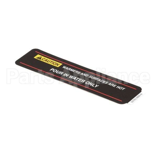 02763.0000 Compatible Bunn Decal, Caution-Hotsurf/Pourin