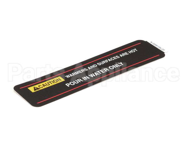 02763.0000 Bunn Decal,Caution-Hot Surf/Pourin