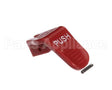 02861.1006 Bunn Kit, Faucet Handle Push Red-Warning Hot