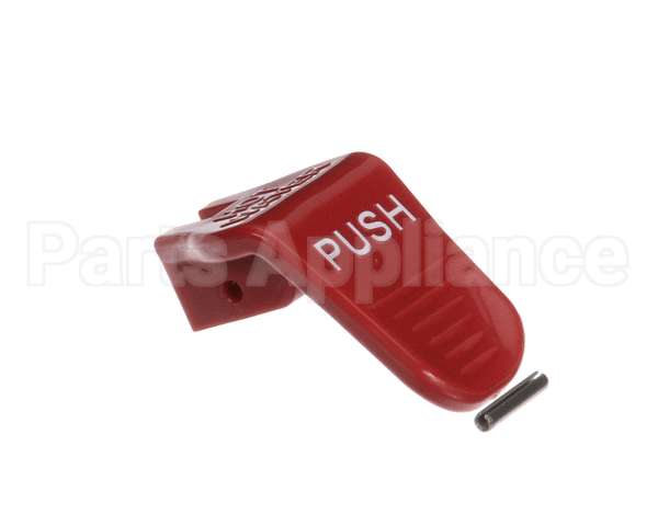 02861.1006 Bunn Kit, Faucet Handle Push Red-Warning Hot