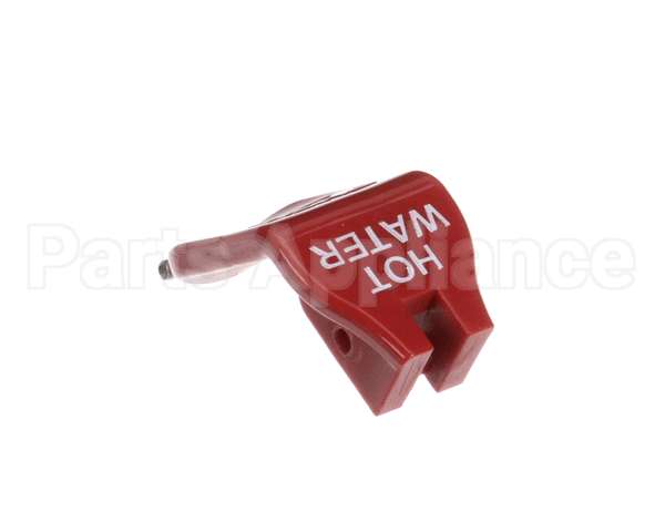 02861.1006 Bunn Kit, Faucet Handle Push Red-Warning Hot