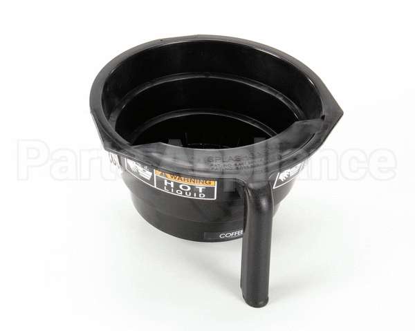 03021.0008 Bunn Funnel Assembly,Blk-Center Outlet
