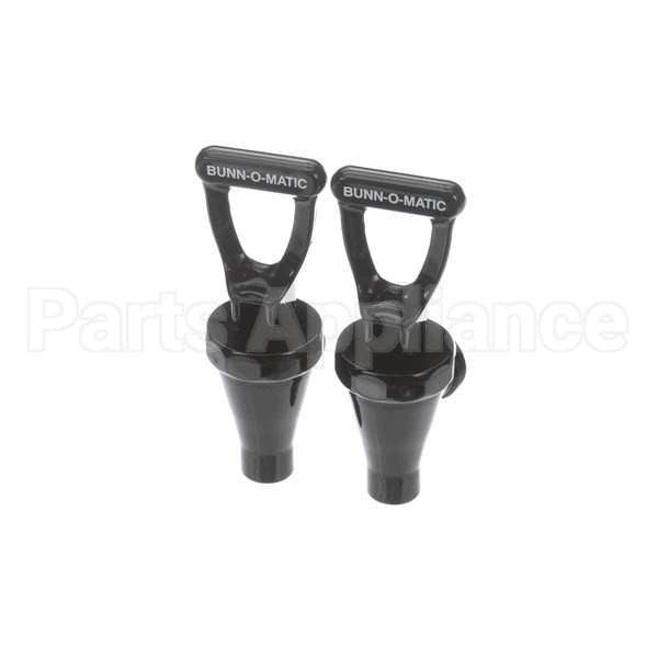 03260.1000 Compatible Bunn Faucetassembly, Plastic Blk 2Pk