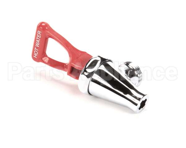 03287.0006 Bunn Faucet Assembly, Crm W/Red Handle