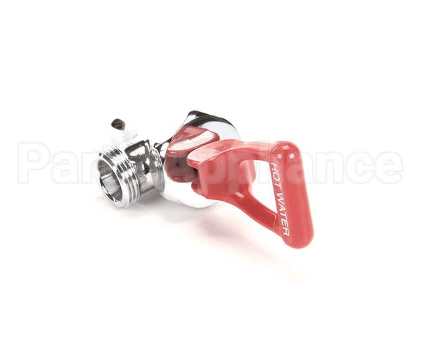 03287.0006 Bunn Faucet Assembly, Crm W/Red Handle