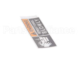 03408.0000 Bunn Decal, Warning-Remove Funnel