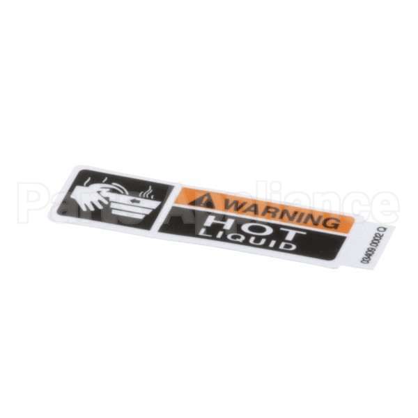 03409.0002 Compatible Bunn Decal, Warning-Hot Liquid