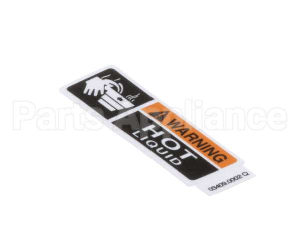 03409.0002 Bunn Decal, Warning-Hot Liquid