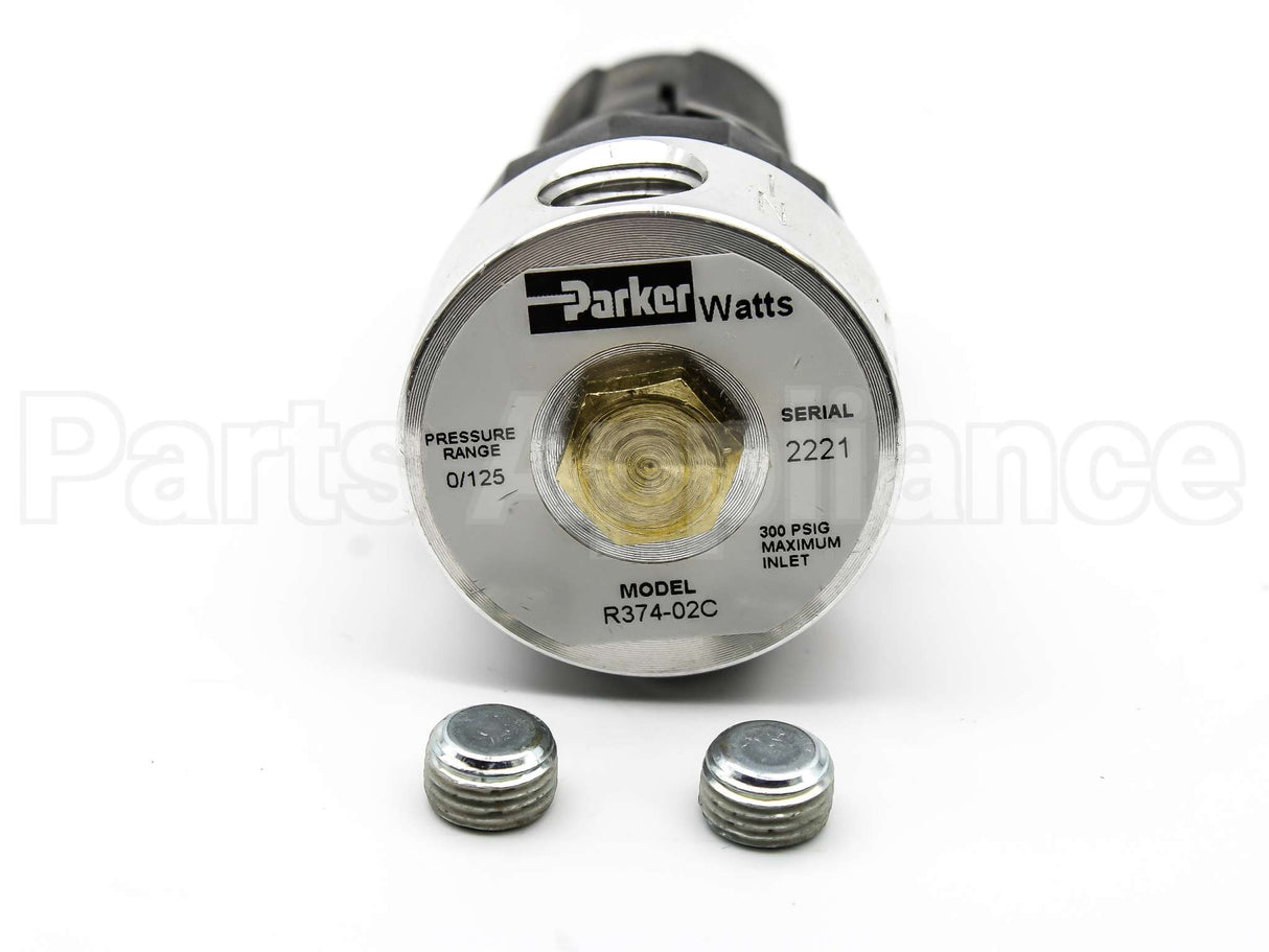 R374-02C Parker Watts Fluid Air 1/4"Reg 0/125#Out4Way Alum