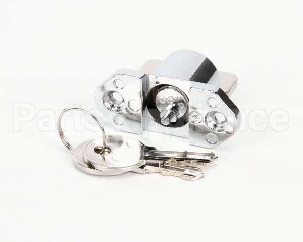 06001536 Glastender Lock, Cooler Door, With Two Keys, Chrome