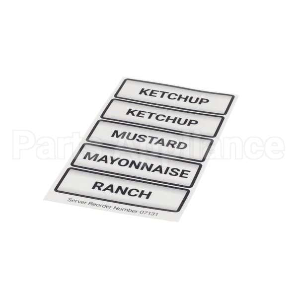 07131 Compatible Server Decal Set Condiment