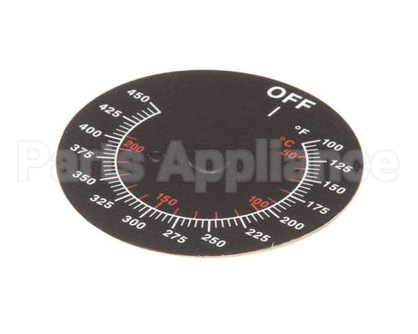 08-5839 Market Forge Label Dial Temp