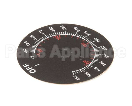 08-5839 Market Forge Label Dial Temp