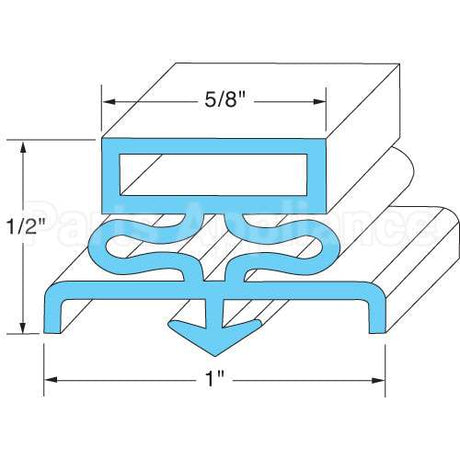 09505 Compatible Kairak Door Gasket 23 1/2" X 23 1/2"