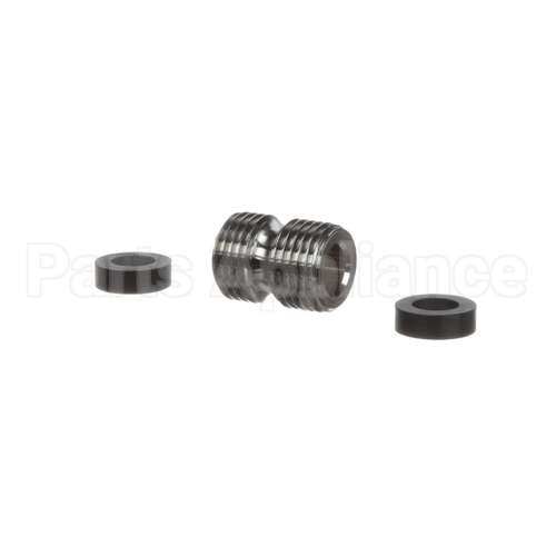 098A T&S Brass 3/4-14Un Male X Male Fitting W/ Hose Was