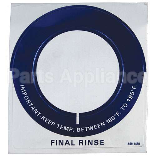 0A-691460 Compatible Stero Decal - Temp Gauge