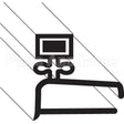 1-100V16-0271C Compatible Baxter Gasket, Door (Magnetic, 75")