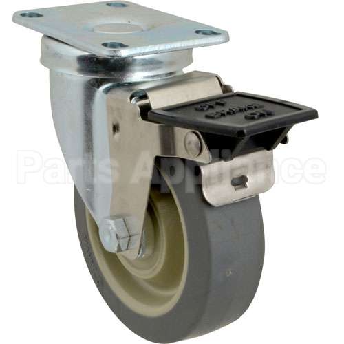 1-505042PE Compatible Hobart Caster Plate, 4"Swvl, W/Brake