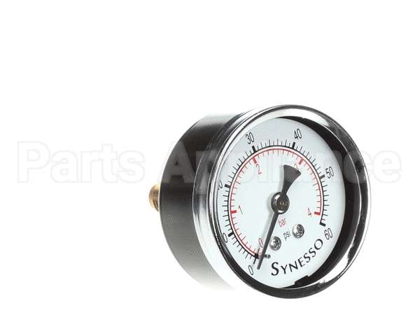 1.4083 Synesso Gauge, Steam Pressure, 0-60 Psi + Fittin