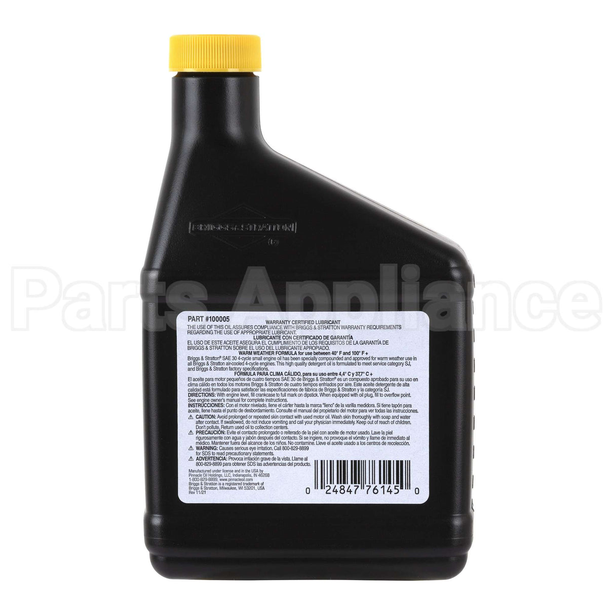 100005 Briggs & Stratton Oil-4 Cycle 30W 18Oz.