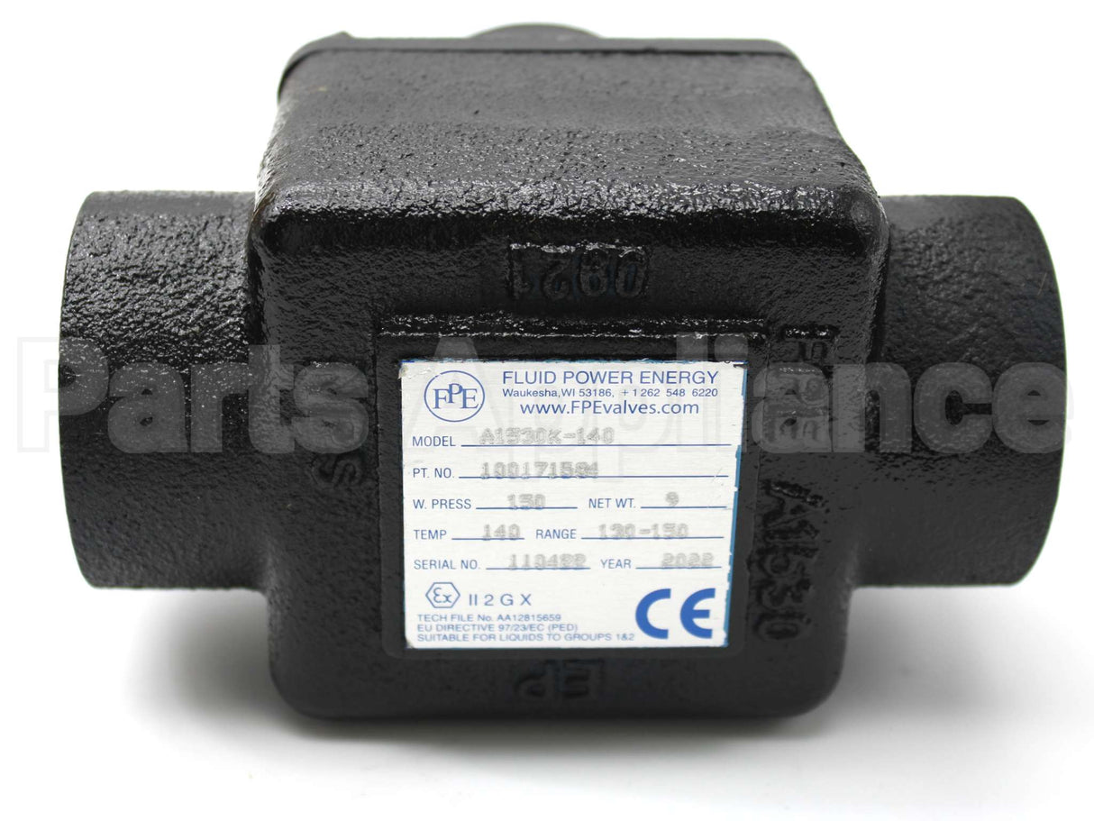 100171919 Lochinvar & A.o. Smith 1.5"Lowtempvalve Upto55Gpm