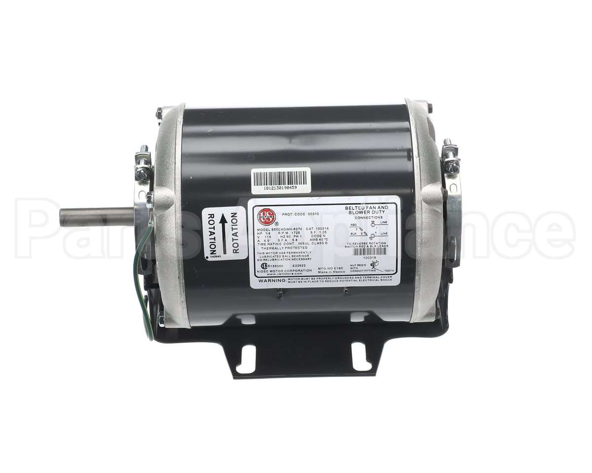 100316 Loren Cook 1/4Hp,115V,1Ph,1725Rpm,Odp Mtr