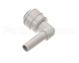 1025.00032.00 Fetco Plug In Elbow, 1/4 Stem Od X 1