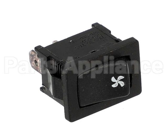 1026317A Perlick Switch, Momentary, Black, Fan Symbol
