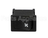 1026317A Perlick Switch, Momentary, Black, Fan Symbol