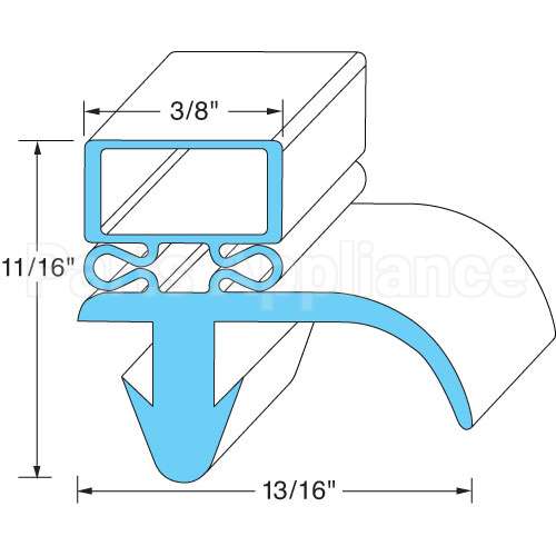 10310-06 Compatible Prince Castle Door Gasket 23" X 28-1/4"